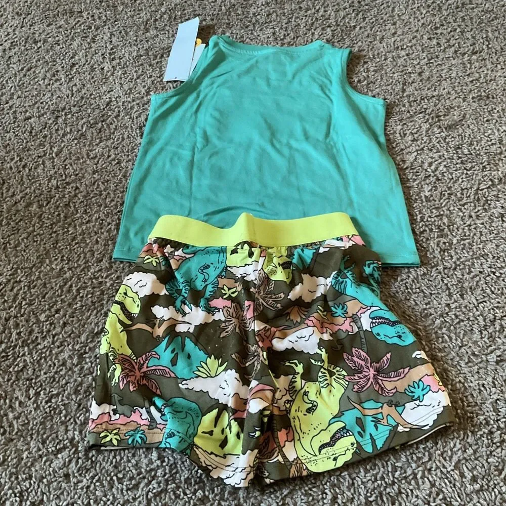 Cat And Jacks Boys Short Sleeve T-Shirt And Short  Pajama Size XS